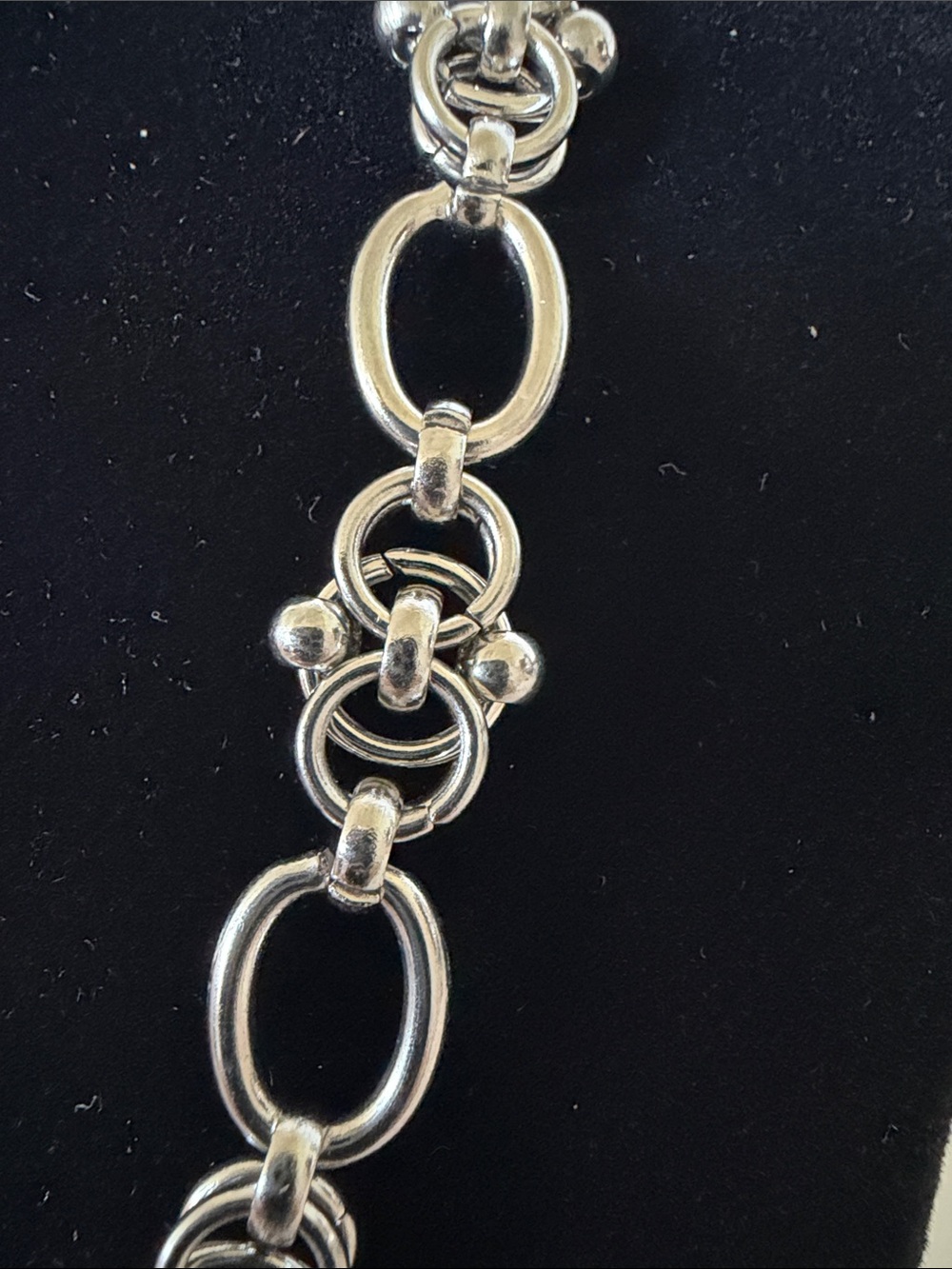 Two-Tone Silver and Gold Medallion Pendant Necklace - Women's Jewelry - Picture 5 of 5